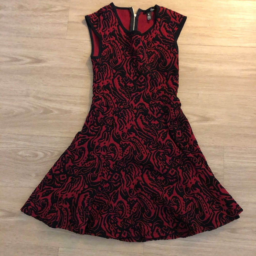 Size S Aqua red/black dress